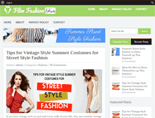 Tablet Screenshot of filmfashionfun.com